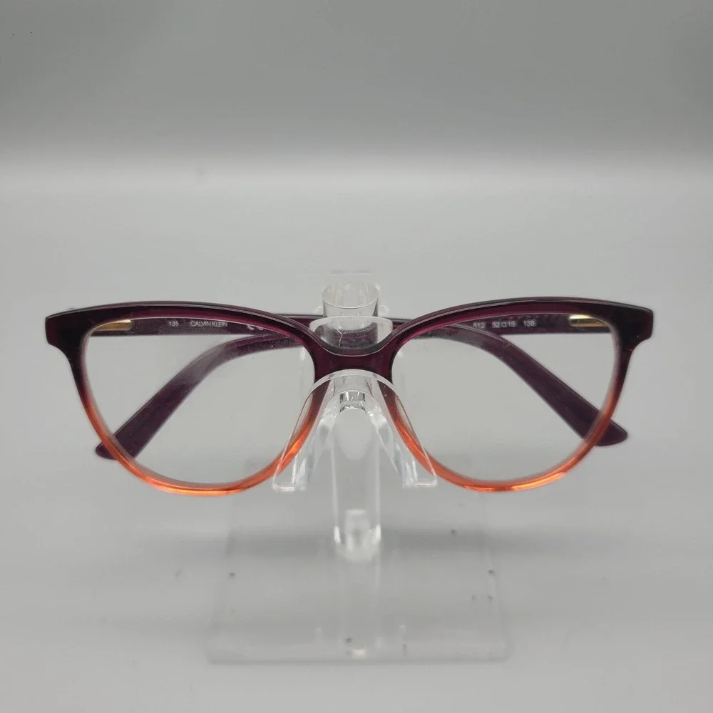 Calvin Klein CK18514 512 Burgundy Orange Ombre Cat Eye Eyeglass Frames 52-15-135
